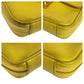 PRADA Shoulder Bag leather Yellow Gold Metal Shoulder Bag Handbag 2WAY Safiano Women Used Authentic