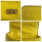 PRADA Shoulder Bag leather Yellow Gold Metal Shoulder Bag Handbag 2WAY Safiano Women Used Authentic