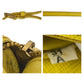 PRADA Shoulder Bag leather Yellow Gold Metal Shoulder Bag Handbag 2WAY Safiano Women Used Authentic