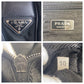 PRADA Shoulder Bag Nylon Black SilverMetal Crossbody Shoulder Bag Messenger Bag Unisex Test Triangle With logo mens Used Authentic