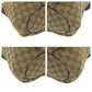 GUCCI Shoulder Bag 388930 GG canvas Dark Brown Gold Metal Shoulder Bag Crossbody Women Used Authentic