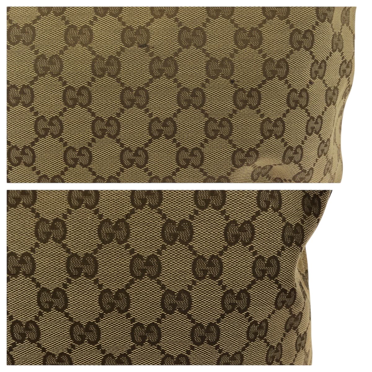 GUCCI Shoulder Bag 388930 GG canvas Dark Brown Gold Metal Shoulder Bag Crossbody Women Used Authentic