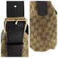 GUCCI Shoulder Bag 388930 GG canvas Dark Brown Gold Metal Shoulder Bag Crossbody Women Used Authentic