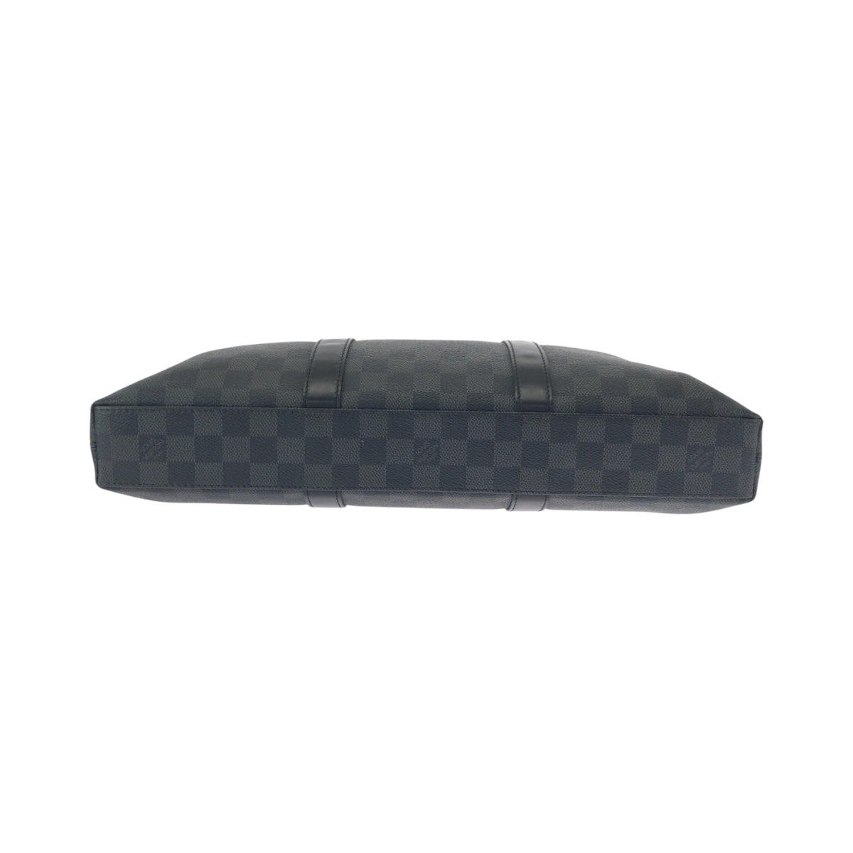 LOUIS VUITTON Business bag N40024 PVC Black Black Gray SilverMetal Shoulder Bag Business Bag 2way Damier Graphite Anton mens Used Authentic
