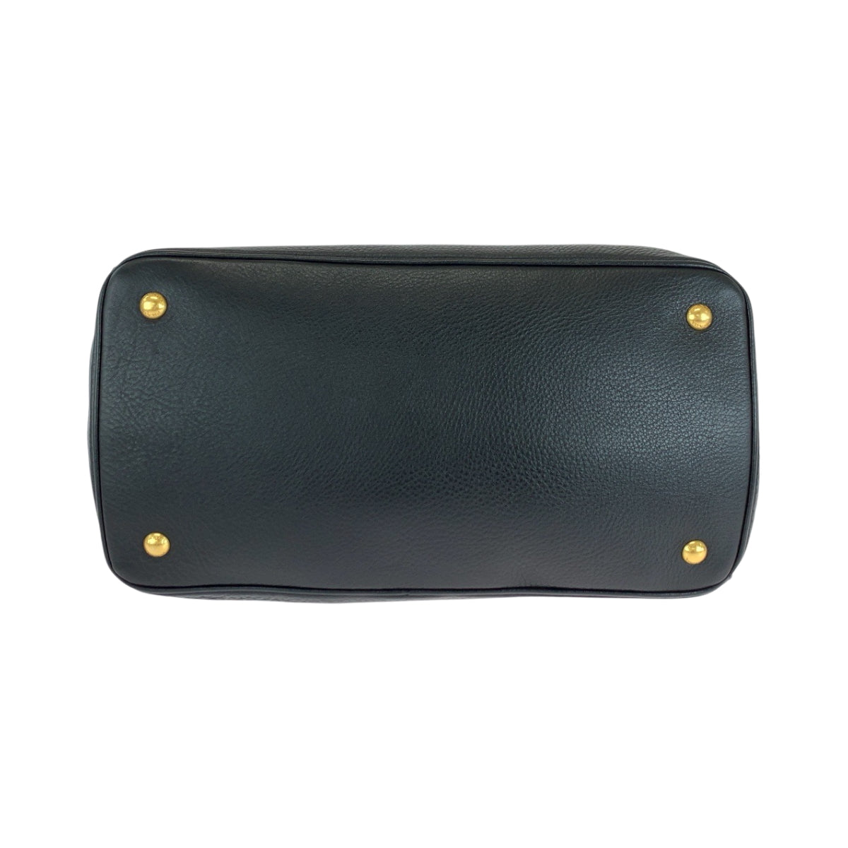 PRADA Tote Bag BN2794 leather Black GoldMetal Tote Bag Handbag Shoulder Bag Vittero Dyno logo Women Used Authentic