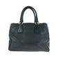 PRADA Tote Bag BN2794 leather Black GoldMetal Tote Bag Handbag Shoulder Bag Vittero Dyno logo Women Used Authentic