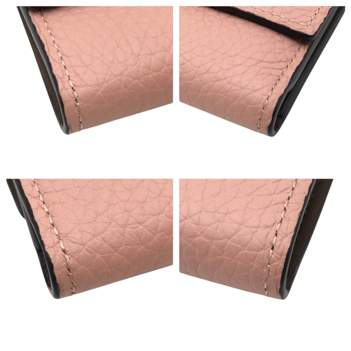 LOUIS VUITTON Tri-fold wallet M62156 leather Pink magnolia Tri-fold wallet Compact wallet Taurillon Clemence Portefeuille Capsine Women Used Authentic