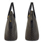 CELINE Handbag MC96 PVC, Leather Brown Black Gold Metal Macadam Women Used Authentic