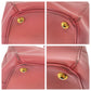 PRADA Tote Bag leather Pink Gold Metal Tote Bag Handbag Shoulder Bag 2WAY Safiano Women Used Authentic