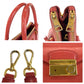 PRADA Handbag leather Pink Gold Metal Handbag Tote Bag Shoulder Bag 2way Safiano Women Used Authentic