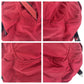 PRADA Shoulder Bag Nylon Red Black SilverMetal Crossbody Shoulder Bag with studs Test Triangle With logo mens Used Authentic