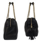 GUCCI Shoulder Bag 353126 leather Black GoldMetal Chain Shoulder Bag Handbag Soho Women Used Authentic