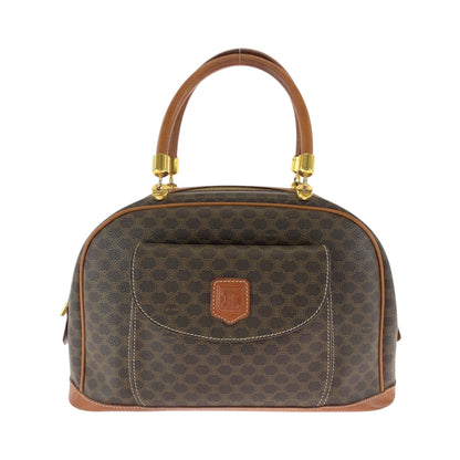 CELINE Handbag MC97/2 PVC Brown Gold Metal Handbags Mini Boston Duffel bag Macadam Women Used Authentic