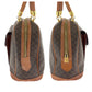 CELINE Handbag MC97/2 PVC Brown Gold Metal Handbags Mini Boston Duffel bag Macadam Women Used Authentic