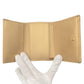 CHANEL Tri-fold wallet leather gold Tri-fold wallet Compact wallet Matrasse COCO Mark Women Used Authentic