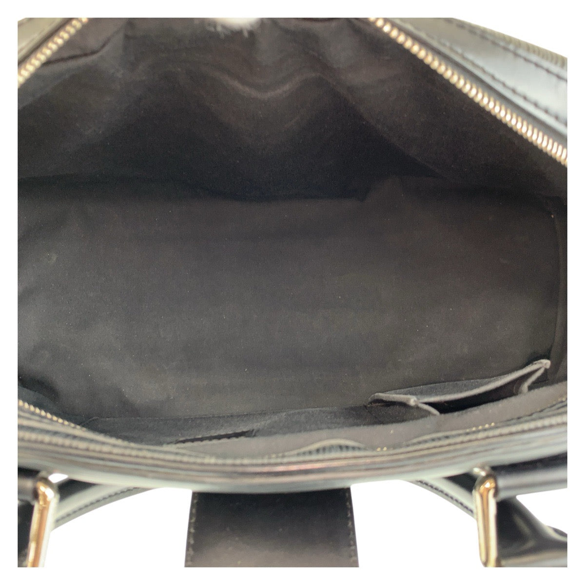 LOUIS VUITTON Handbag M59312 leather Black SilverMetal Handbag Shoulder Bag Epi Bowling Montaigne GM Women Used Authentic