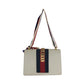 GUCCI Shoulder Bag 421882 leather White Green Red Gold Metal Shoulder Bag Shoulder Bag Sherry line Silvi Women Used Authentic