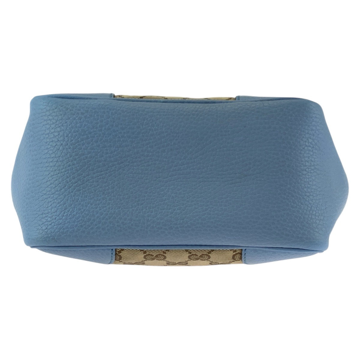 GUCCI Tote Bag 449241 GG canvas, leather Beige Blue Gold Metal Tote Bag Handbag Shoulder Bag 2way Women Used Authentic