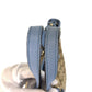 GUCCI Tote Bag 449241 GG canvas, leather Beige Blue Gold Metal Tote Bag Handbag Shoulder Bag 2way Women Used Authentic