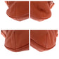 GUCCI Shoulder Bag 338985 leather Orange Brown Gold Metal Shoulder Bag Messenger bag Bamboo Women Used Authentic