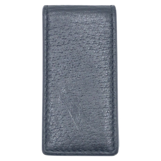 GUCCI Money clip leather black black gold Money Clip Unisex Animalie Bee mens Used Authentic