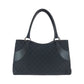 GUCCI Tote Bag 113015 GG canvas Black SilverMetal Tote Bag handbag Women Used Authentic