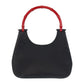 GUCCI Shoulder Bag 001 3761 leather Black black red Bamboo Women Used Authentic