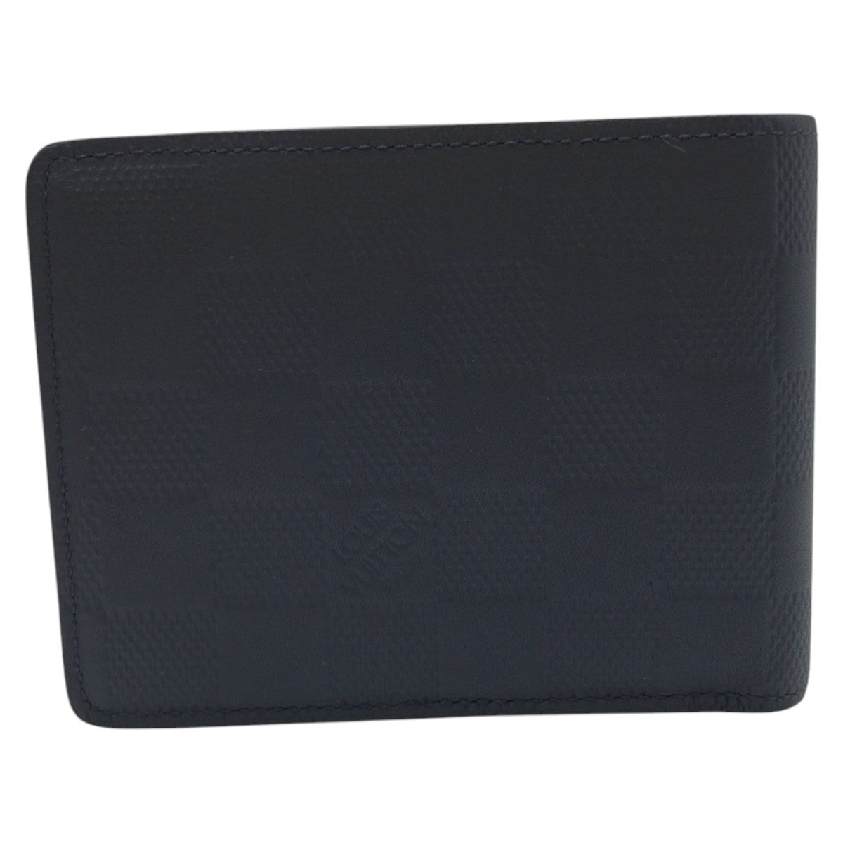 LOUIS VUITTON Bifold Wallet N63123 PVC Navy Cosmos Damier Anfini Portefeuille Multripru