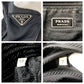PRADA Shoulder Bag Nylon, Leather Black SilverMetal Shoulder Bag Messenger Bag Unisex Testo Saffiano Triangle With logo Women Used Authentic