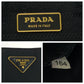 PRADA Tote Bag BR3854 Nylon Black GoldMetal Tote Bag Shoulder Bag Test Triangle With logo Women Used Authentic