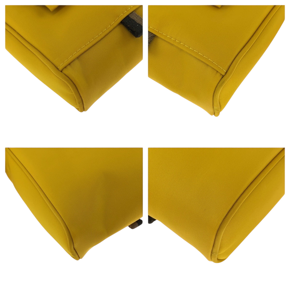 FENDI Shoulder Bag 7AS056 AG0P Nylon Yellow YellowMetal Shoulder Bag pochette logo Women Used Authentic