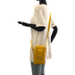 FENDI Shoulder Bag 7AS056 AG0P Nylon Yellow YellowMetal Shoulder Bag pochette logo Women Used Authentic