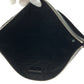 PRADA Clutch bag leather Black SilverMetal Clutch bag business bag Vitello City Triangle With logo mens Used Authentic