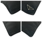 PRADA Clutch bag leather Black SilverMetal Clutch bag business bag Vitello City Triangle With logo mens Used Authentic