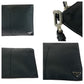 PRADA Clutch bag leather Black SilverMetal Clutch bag business bag Vitello City Triangle With logo mens Used Authentic