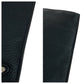 PRADA Clutch bag leather Black SilverMetal Clutch bag business bag Vitello City Triangle With logo mens Used Authentic