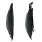 PRADA Clutch bag leather Black SilverMetal Clutch bag business bag Vitello City Triangle With logo mens Used Authentic