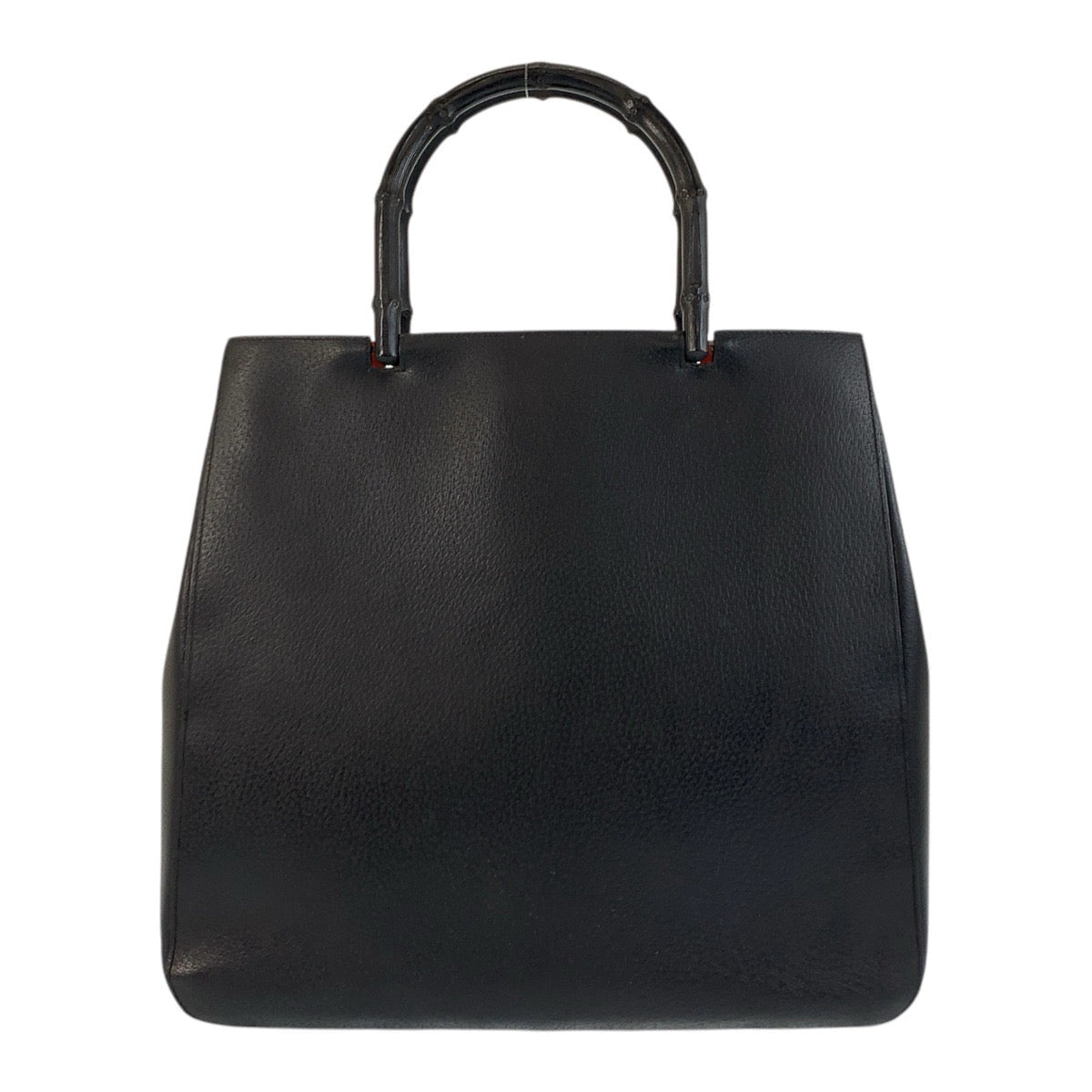GUCCI Handbag 002 1059 Leather, Bamboo Black black red Bamboo Women Used Authentic