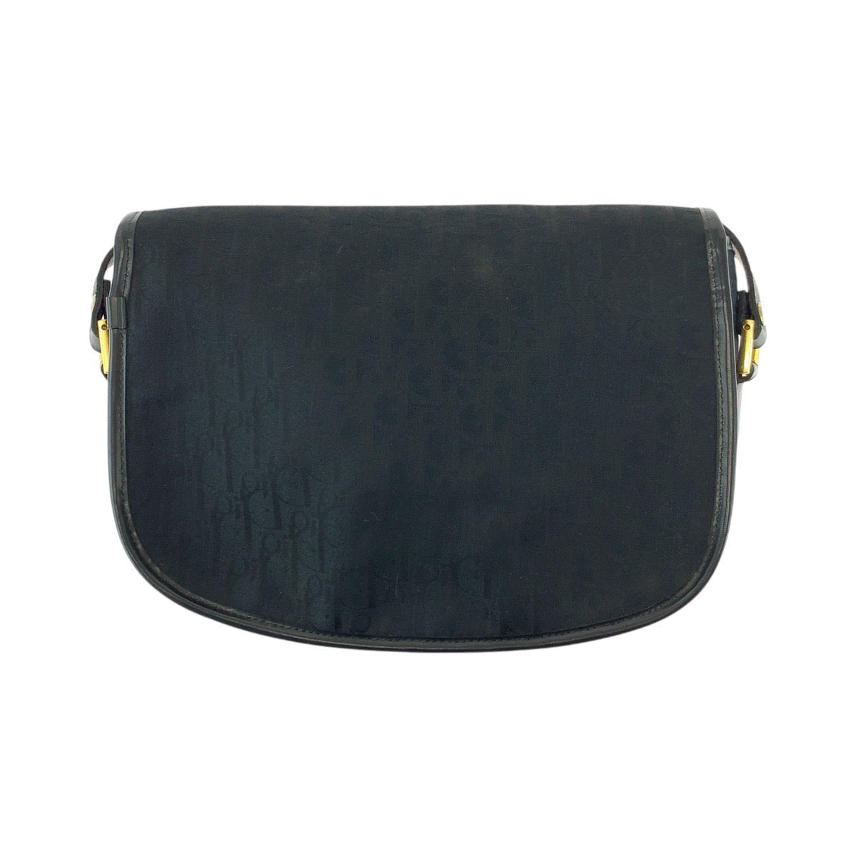 Dior Shoulder Bag Canvas, Leather Black GoldMetal Shoulder Bag pochette Trotter Women Used Authentic
