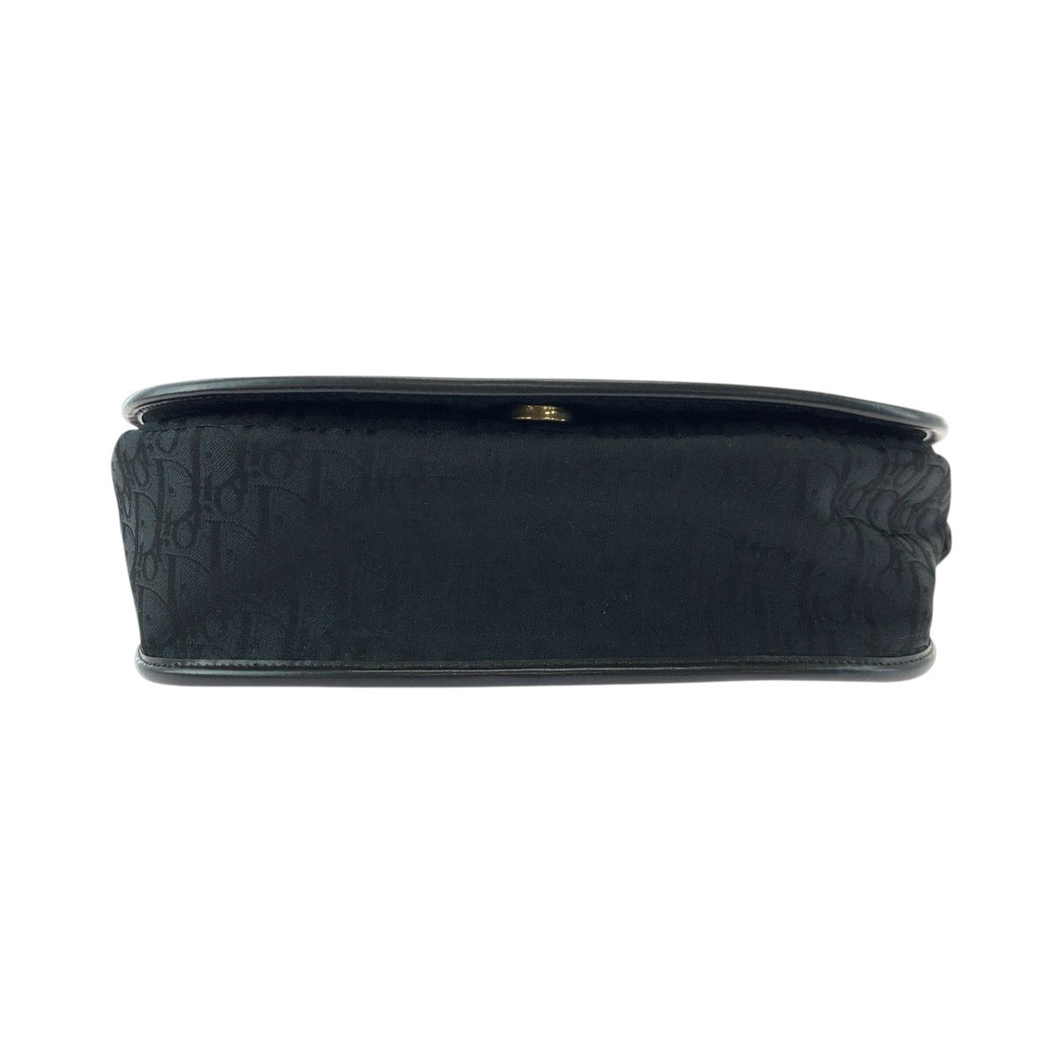 Dior Shoulder Bag Canvas, Leather Black GoldMetal Shoulder Bag pochette Trotter Women Used Authentic