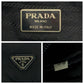 PRADA Shoulder Bag Nylon Black SilverMetal Shoulder Bag Sacoche Test Triangle With logo Women Used Authentic