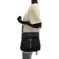 PRADA Shoulder Bag Nylon Black SilverMetal Shoulder Bag Sacoche Test Triangle With logo Women Used Authentic