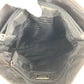 PRADA Tote Bag Nylon Black SilverMetal Tote Bag Shoulder Bag Test Triangle With logo Women Used Authentic