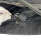 PRADA Tote Bag Nylon Black SilverMetal Tote Bag Shoulder Bag Test Triangle With logo Women Used Authentic