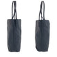PRADA Tote Bag Nylon Black SilverMetal Tote Bag Shoulder Bag Test Triangle With logo Women Used Authentic
