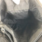 PRADA Tote Bag Nylon Black SilverMetal Tote Bag Shoulder Bag Test Triangle With logo Women Used Authentic