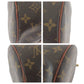 LOUIS VUITTON Handbag M51365 PVC Brown Gold Metal Handbag Shoulder Bag Monogram Papillon 30 Women Used Authentic