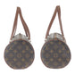 LOUIS VUITTON Handbag M51365 PVC Brown Gold Metal Handbag Shoulder Bag Monogram Papillon 30 Women Used Authentic