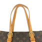 LOUIS VUITTON Tote Bag M40007 PVC Brown Gold Metal Monogram Popan cool o