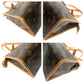 LOUIS VUITTON Tote Bag M40007 PVC Brown Gold Metal Monogram Popan cool o